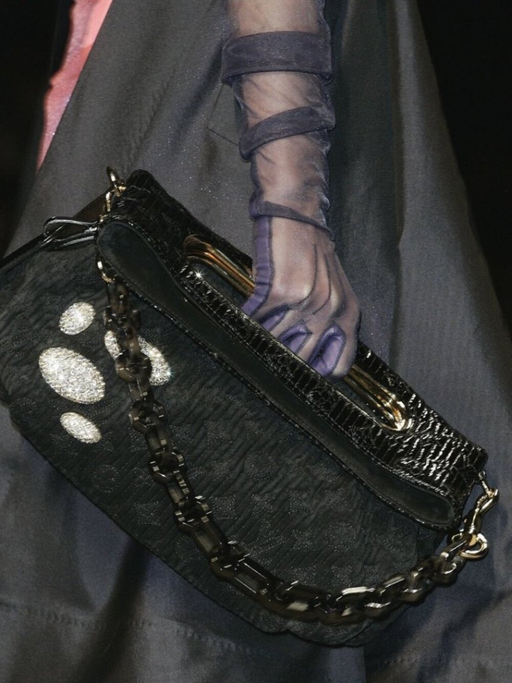 Louis Vuitton Motard Before Dark Monogram Suede Bag Spring Summer 2008 - Picture 2 of 9